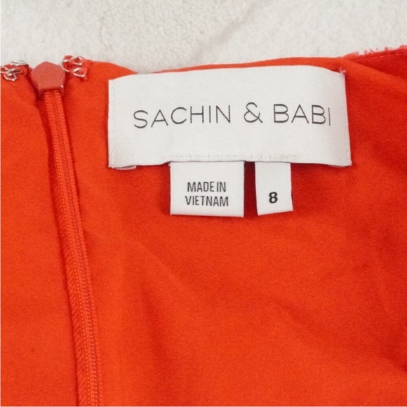 Sachin + Babi Red Floral Midi Dress - Picture 2 of 7